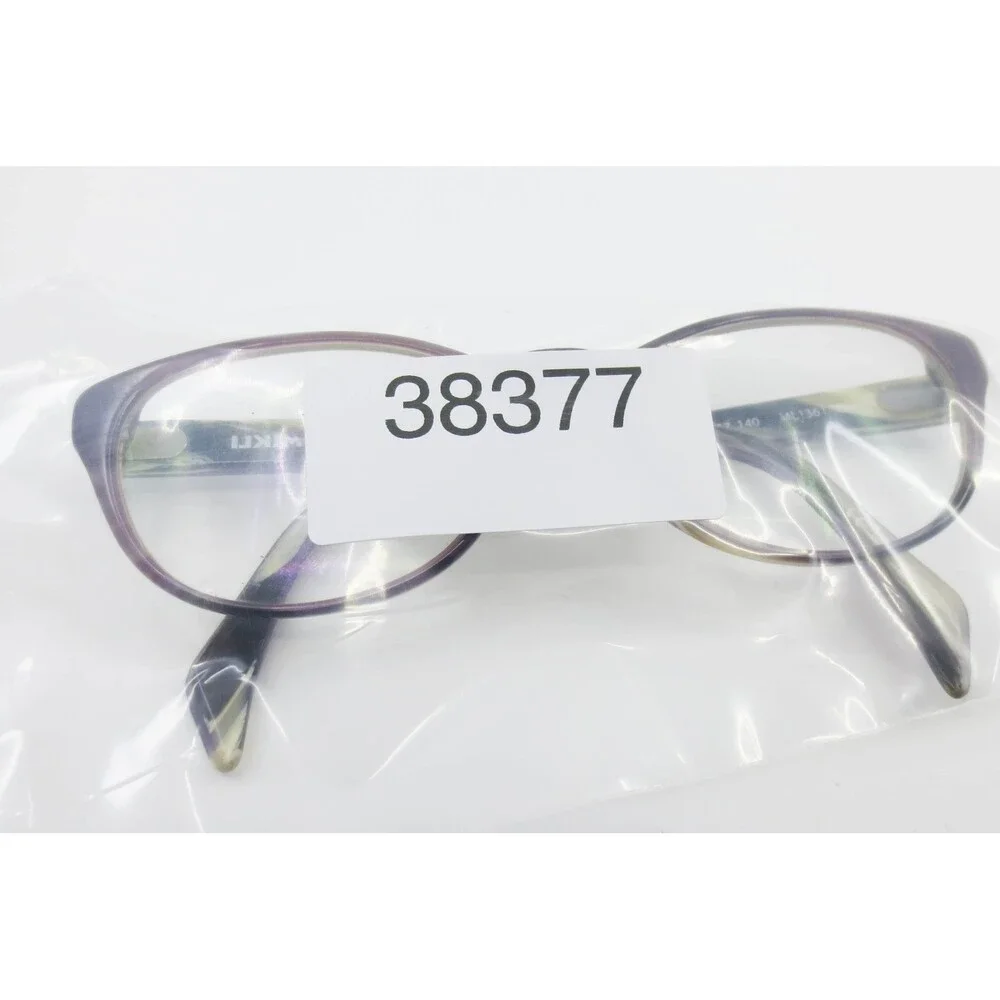 Alain Mikli ML1361 C001 Purple Olive Marbled Cat Eye Eyeglasses Frames 52-17-140
